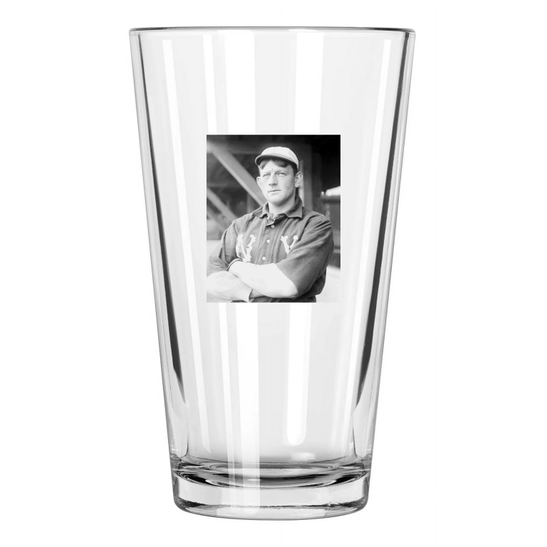 New York Highlanders Jack Chesbro Photo Baseball Hof 46 Pint Beer Drinking Glass