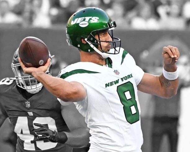 New York Jets Aaron Rodgers Glossy Magnet Nfl Spotlight Magnet