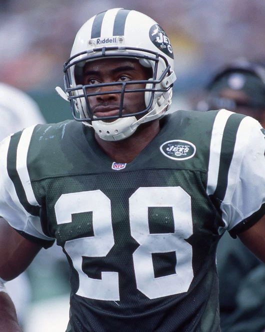 New York Jets Curtis Martin Glossy Keychain Print Football Keychain Hof 2012