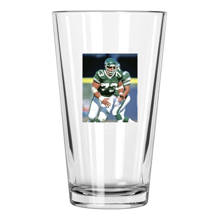 New York Jets Joe Klecko Photo Football Hof 2023 2 Pint Beer Drinking Glass