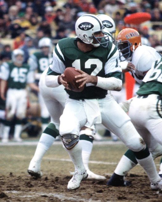 New York Jets Joe Namath Glossy Keychain Nfl Football Print Hof 85