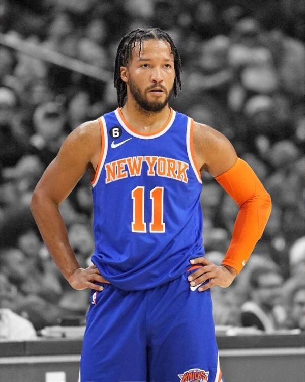 New York Knicks Jalen Brunson Glossy Keychain Spotlight Keychain