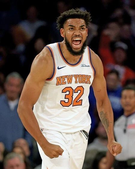 New York Knicks Karl Anthony Towns Glossy Magnet Basketball Magnet 1