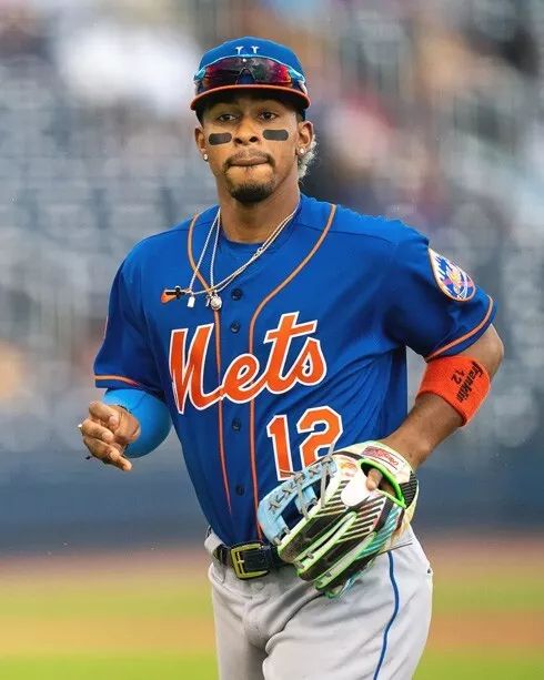New York Mets Francisco Lindor Glossy Keychain Baseball Keychain