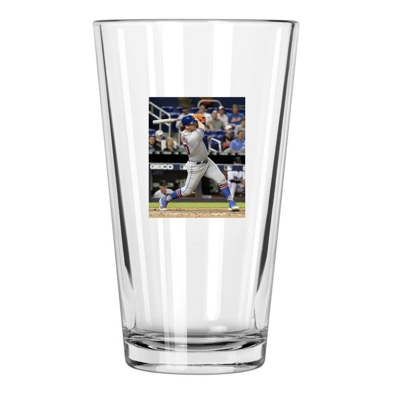 New York Mets Pete Alonso Photo Baseball Pint Beer Drinking Glass