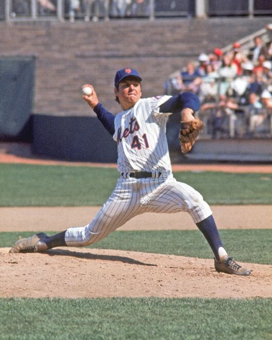 New York Mets Tom Seaver Keychain Glossy Print Baseball Keychain Hof 92