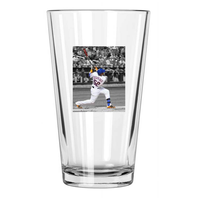 New York Mets Yoenis Cespedes Photo Spotlight Pint Beer Drinking Glass
