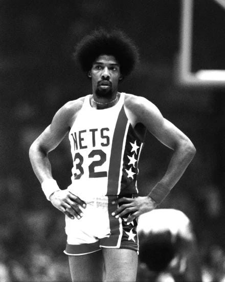 New York Nets Julius 'Dr J' Erving Glossy Photo Basketball Print Poster 1