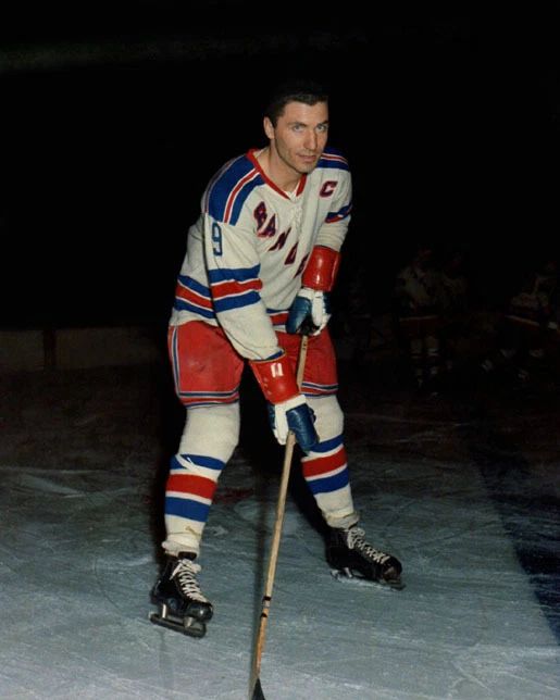 New York Rangers Andy Bathgate Glossy Hockey Keychain Keychain Hof 78 1