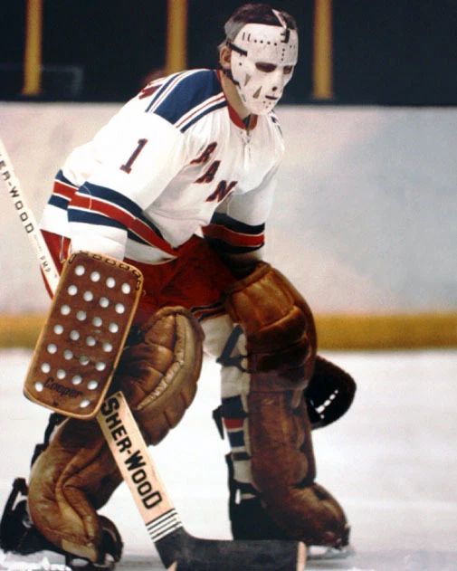 New York Rangers Ed Eddie Giacomin Glossy Hockey Keychain Keychain Hof 87 2