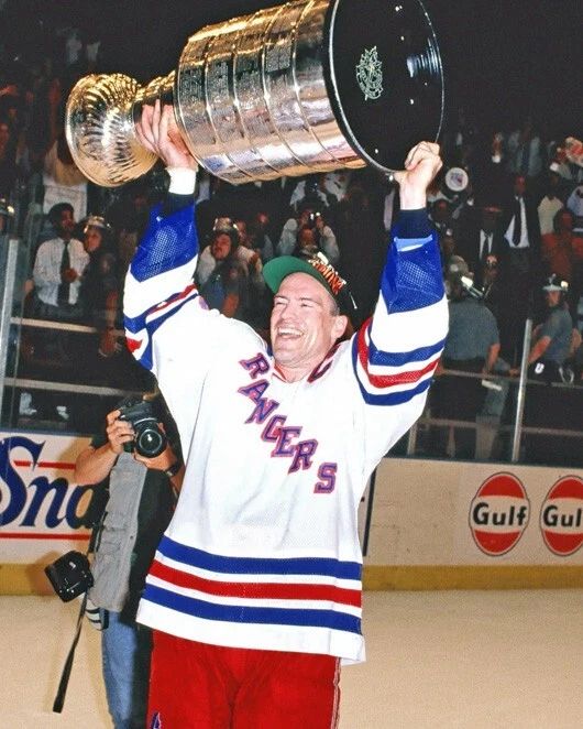 New York Rangers Mark Messier Glossy Keychain 1994 Stanley Cup Champs Print