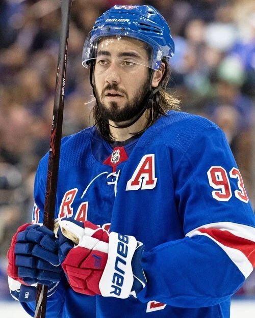New York Rangers Mika Zibanejad Glossy Photo Hockey Print Poster