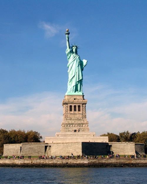 New York Statue Of Liberty Glossy Keychain Print Keychain