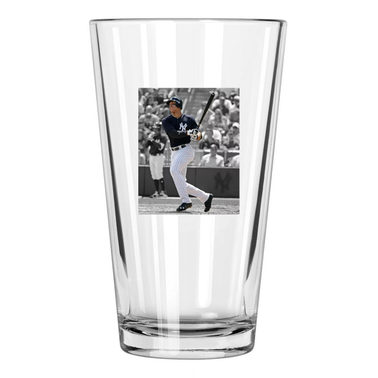 New York Yankees Aaron Judge Photo Spotlight 1 Pint Beer Drinking Glass