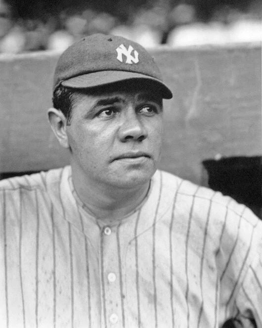 New York Yankees Babe Ruth Glossy Magnet Baseball Magnet 1