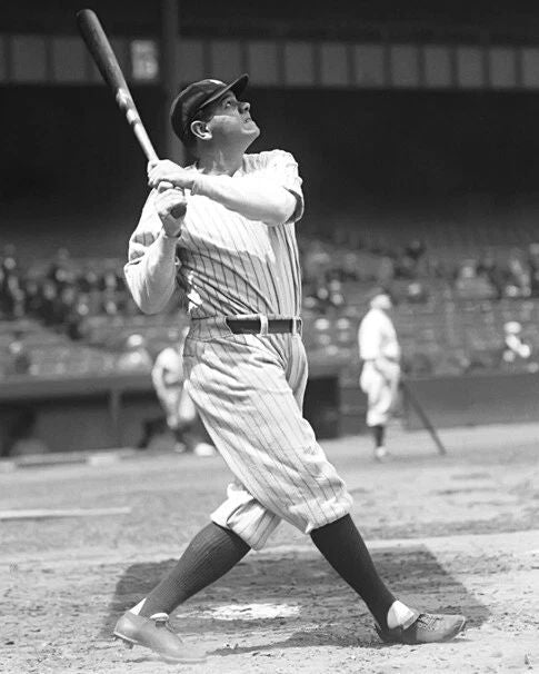 New York Yankees Babe Ruth Glossy Photo Baseball Print Poster 2