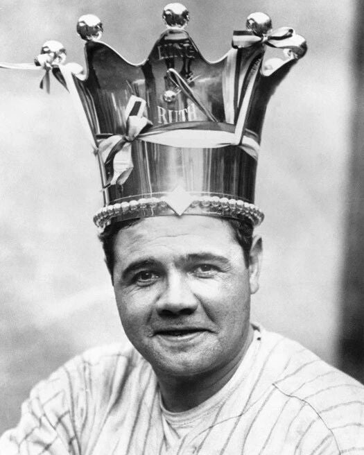 New York Yankees Babe Ruth Glossy Keychain Home Run King Print Hof 36