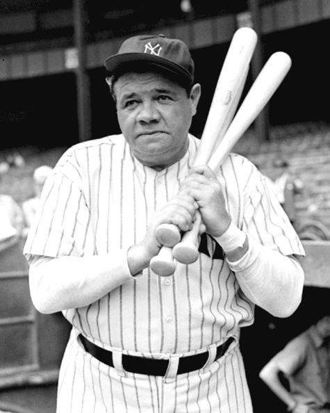 New York Yankees Babe Ruth Glossy Magnet Vintage Baseball Magnet