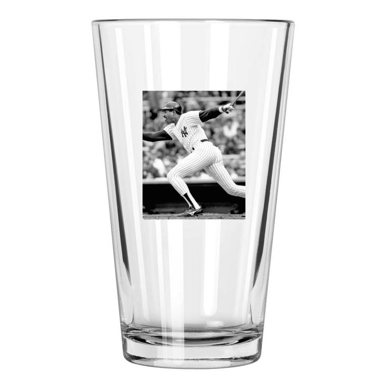 New York Yankees Dave Winfield Baseball Hof 2001 1 Pint Beer Drinking Glass
