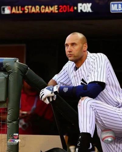 New York Yankees Derek Jeter Glossy Photo 'Last All Star Game' Poster Print
