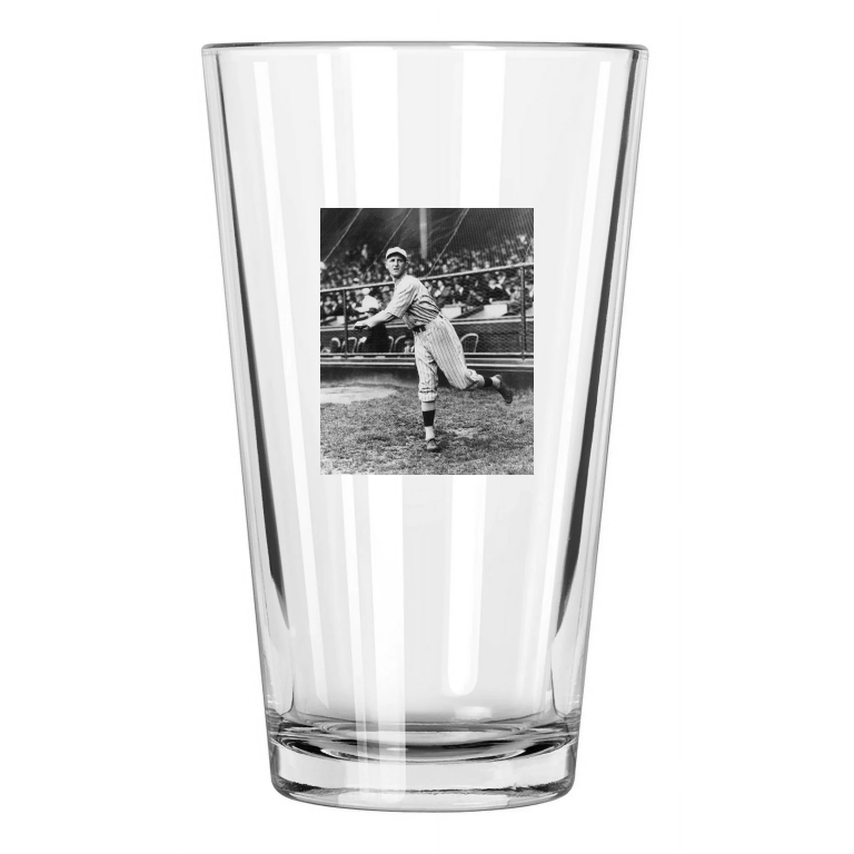 New York Yankees Herb Pennock Photo Baseball 1 Pint Beer Drinking Glass