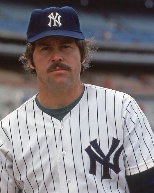 New York Yankees Jim Catfish Hunter Glossy Keychain Baseball Keychain Hof 87 2