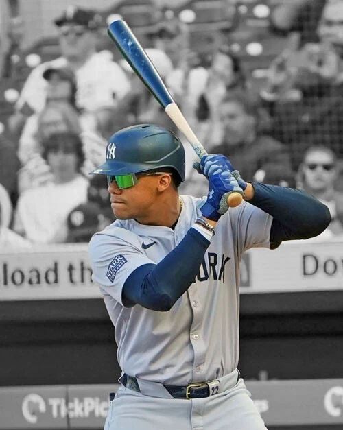 New York Yankees Juan Soto Glossy Photo Baseball Print Spotlight Poster 1