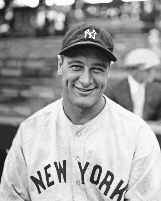 New York Yankees Lou Gehrig Glossy Keychain Baseball Keychain Hof 39 1