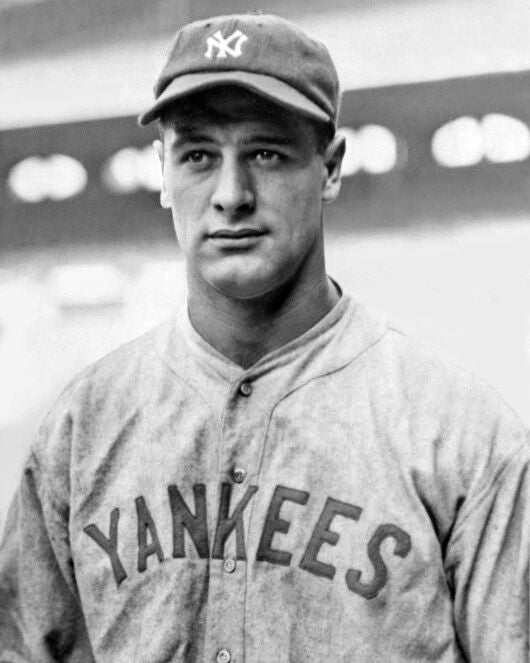 New York Yankees Lou Gehrig Glossy Magnet Baseball Magnet Hof 39 3