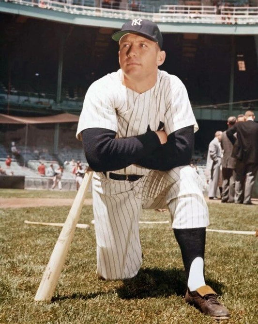 New York Yankees Mickey Mantle Glossy Magnet Magnet Baseball Legend Print