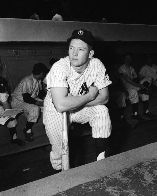 New York Yankees Mickey Mantle Glossy Magnet Print Rookie Year Magnet