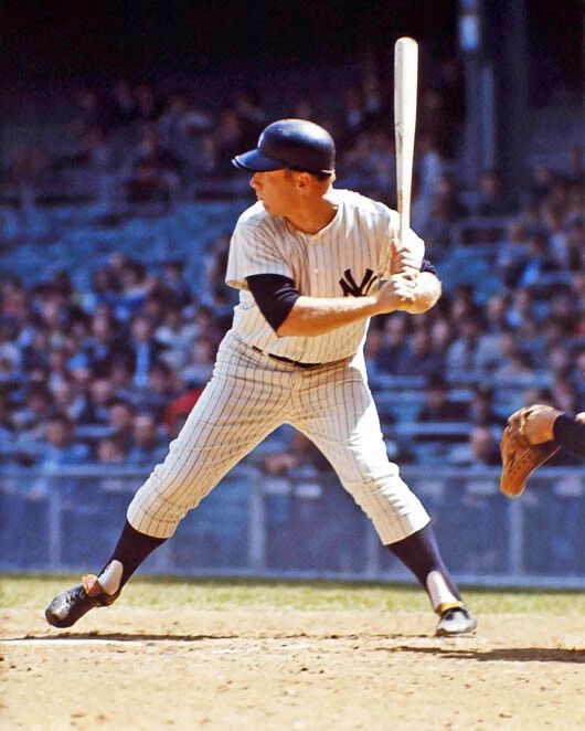 New York Yankees Mickey Mantle Magnet Baseball Print Glossy Magnet Hof 74