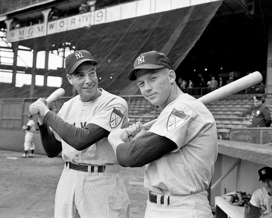 New York Yankees Mickey Mantle And Joe Dimaggio Glossy Magnet Magnet