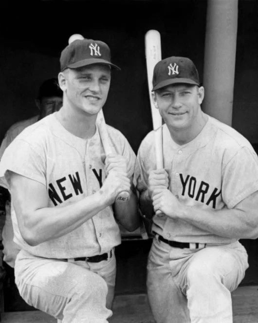 New York Yankees Mickey Mantle And Roger Maris Glossy Keychain Keychain 2