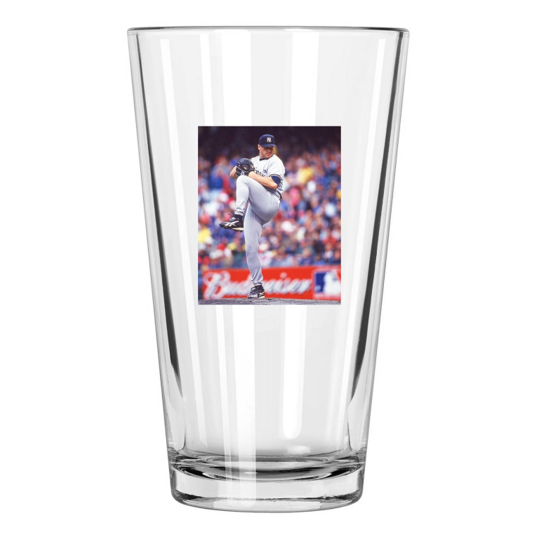 New York Yankees Roger Clemens Photo Baseball Pint Beer Drinking Glass