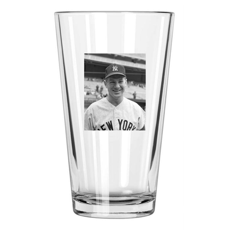 New York Yankees Whitey Ford Photo Baseball Hof 74 1 Pint Beer Drinking Glass