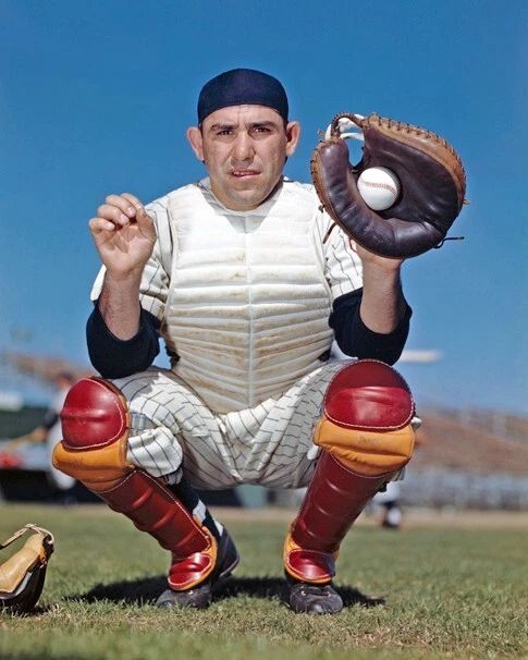 New York Yankees Yogi Berra Glossy Magnet Print Baseball Catcher Magnet