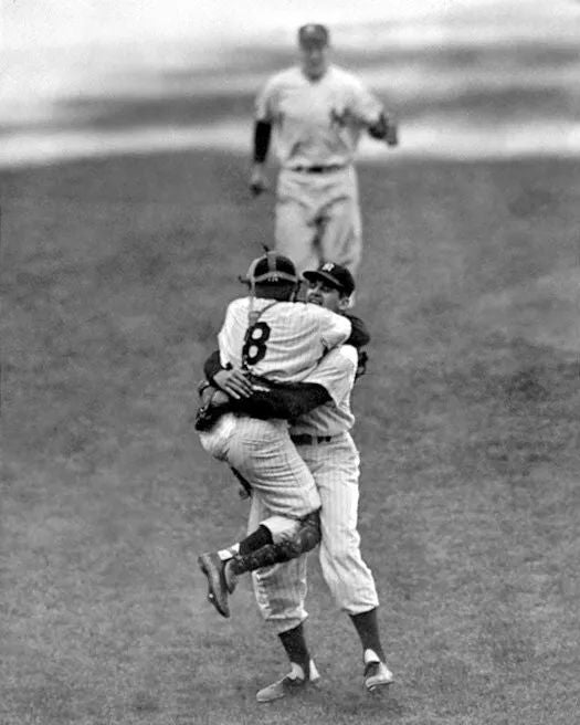 New York Yankees Yogi Berra And Don Larsen Magnet World Series Perfect Game!