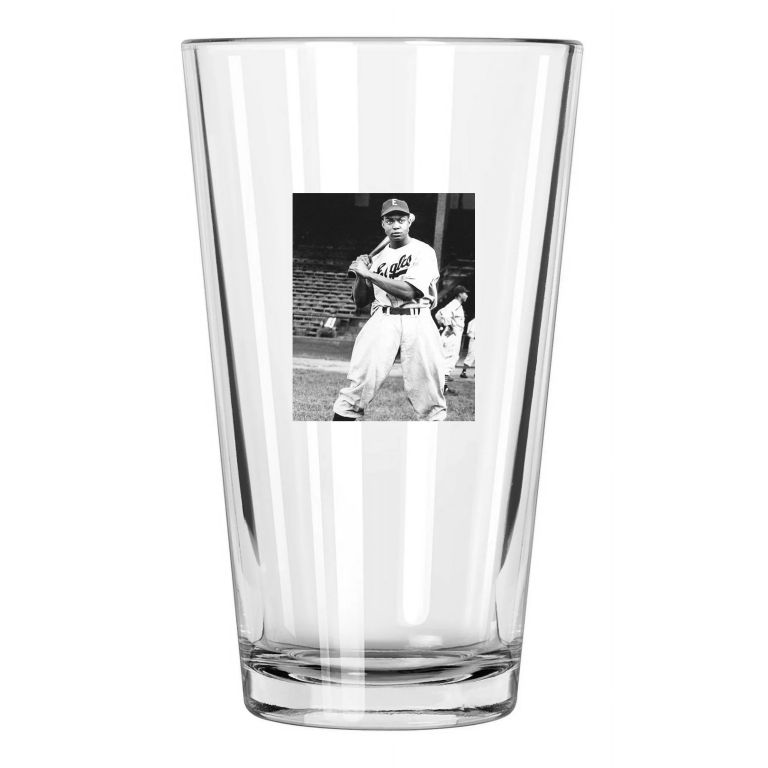 Newark Eagles Monte Irvin Photo Negro League Hof 73 2 Pint Beer Drinking Glass