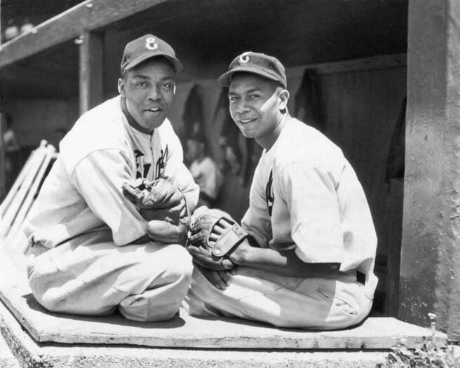 Newark Eagles Monte Irvin And Larry Doby Keychain Negro League Keychain