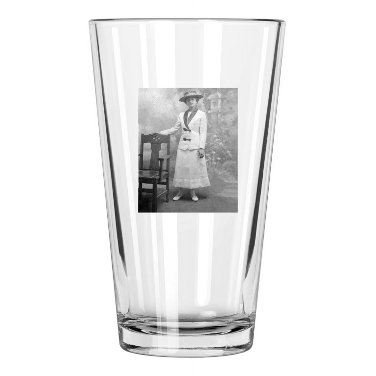Newark Eagles Owner Effa Manley Negro League Hof 06 Pint Beer Drinking Glass