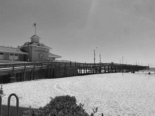 Newport Beach Pier California Ocean Summer Retro Picture Photo