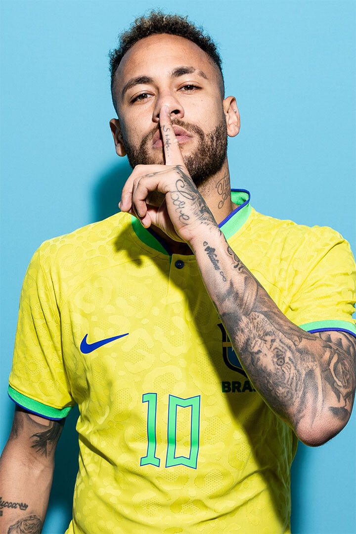 Neymar Brazil World Soccer Fans 2022 Footballer Wall Home Decor Keychain