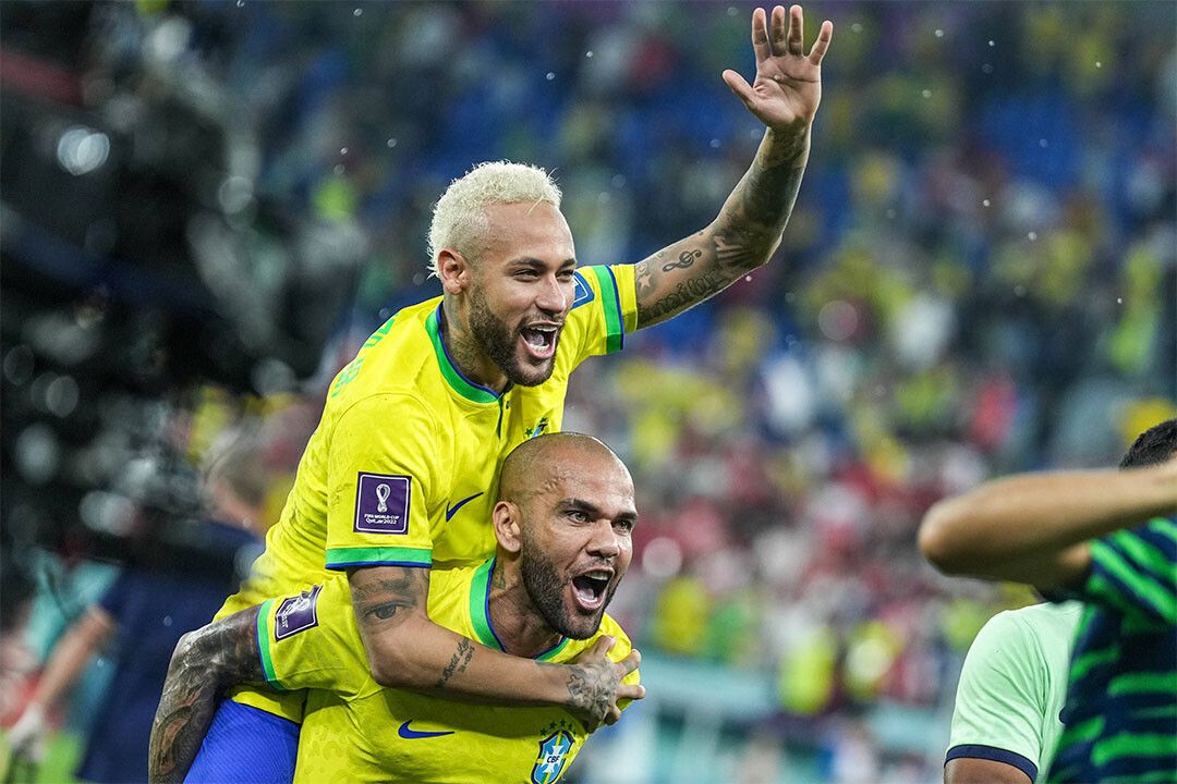 Neymar Dani Alves Brazil National Team World Cup Jigsaw Puzzle