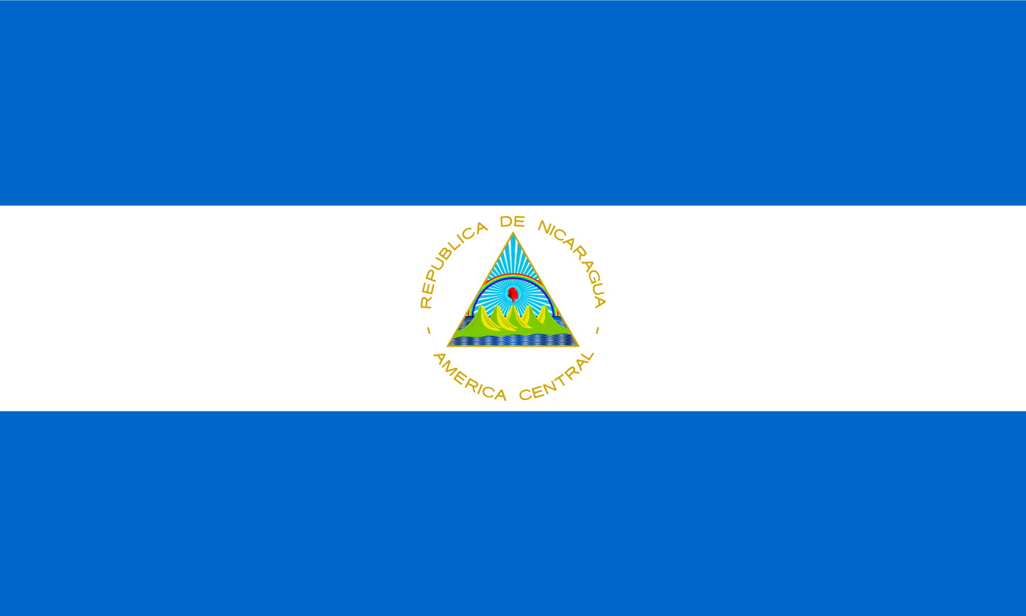 Nicaragua Flag Print Poster