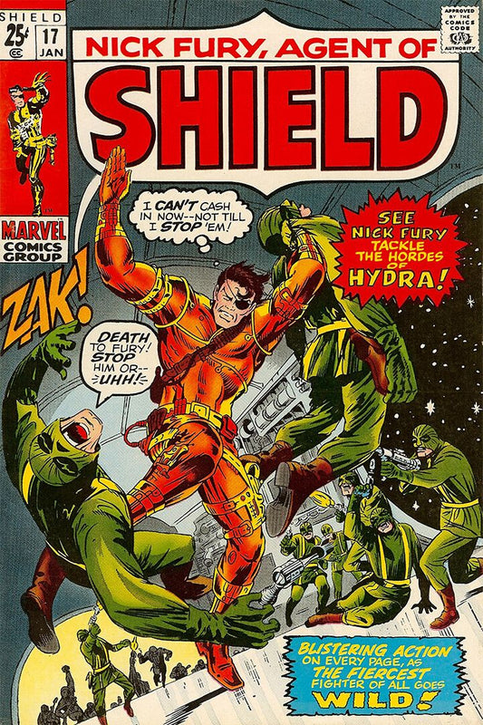 Nick Fury Agent Of Shield Comic Book Cover Art Print Decor Jigsaw Puzzle