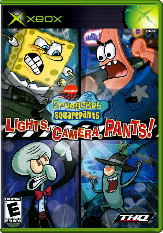 Nickelodeon Spongebob Squarepants Lights, Camera, Pants! Xbox Print Poster