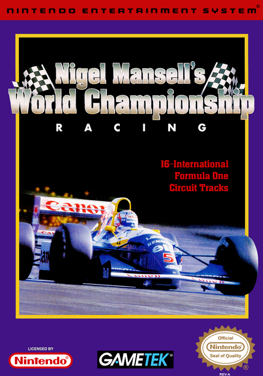 Nigel Mansell S World Championship Racing (Usa) Nes Print Poster
