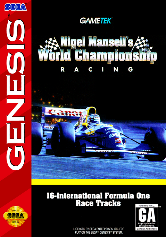 Nigel Mansell S World Championship Racing (Usa) Genesis Jigsaw Puzzle