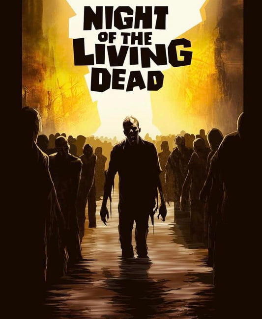 Night Of The Living Dead Zombie Scene Print Poster